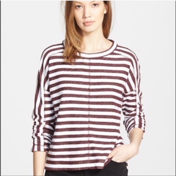 Madewell Striped Slub Long Sleeve Sweater Extra Small - Picture 2 of 13